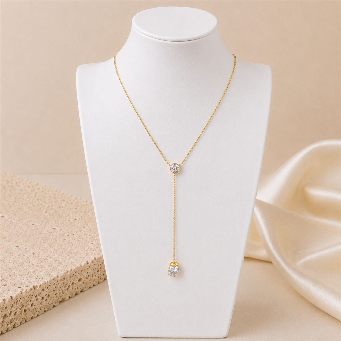 Aurora Drop Necklace • Ατσάλι • Gold/Silver