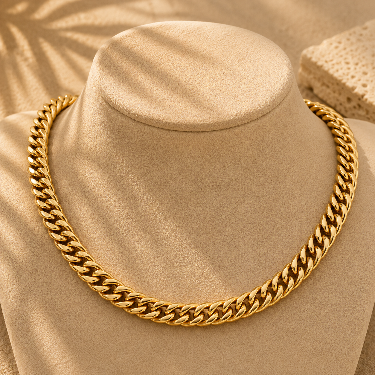 Gold Cuban Necklace • Ατσάλι