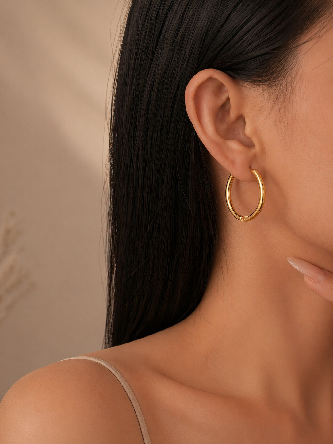 Ατσάλινα Σκουλαρίκια • Golden Hoops