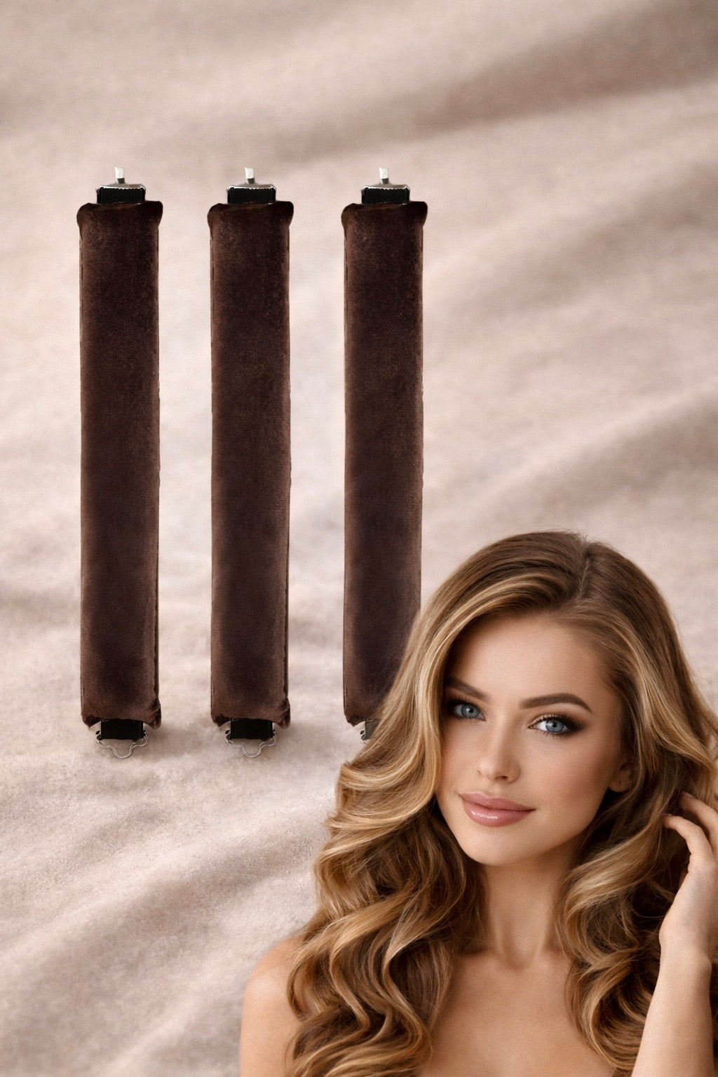 Σετ Υφασμάτινα Ρόλεϊ Μαλλιών για Μπούκλες & Blowout Χωρίς Θερμότητα