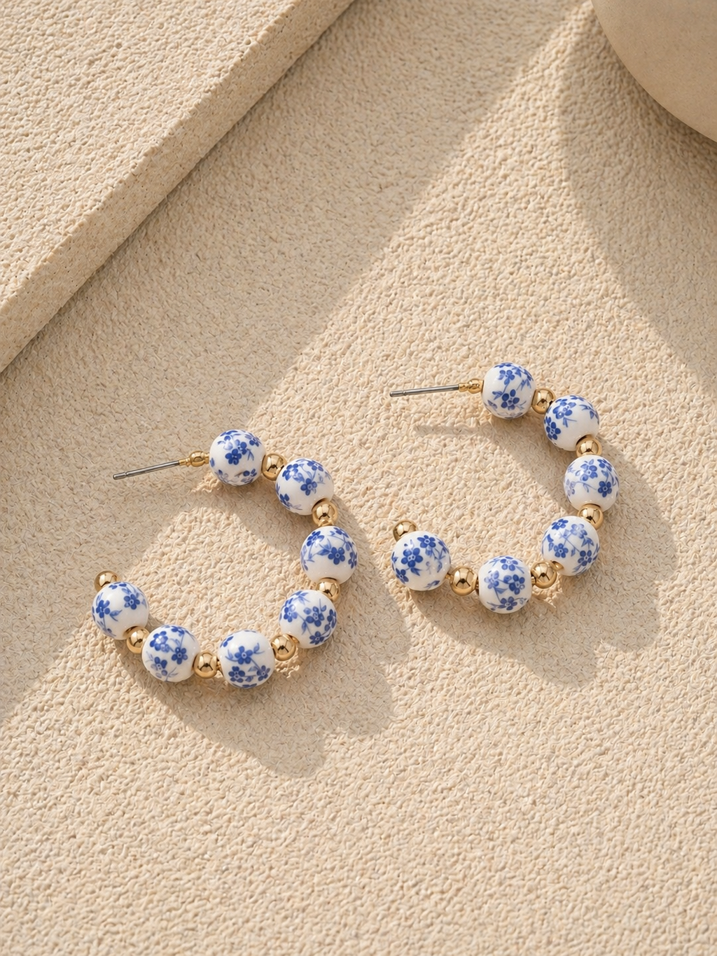 Ατσάλινα Σκουλαρίκια • Mediterranean Porcelain