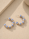 Ατσάλινα Σκουλαρίκια • Mediterranean Porcelain