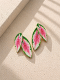 Ατσάλινα Σκουλαρίκια • Tropical Leaf