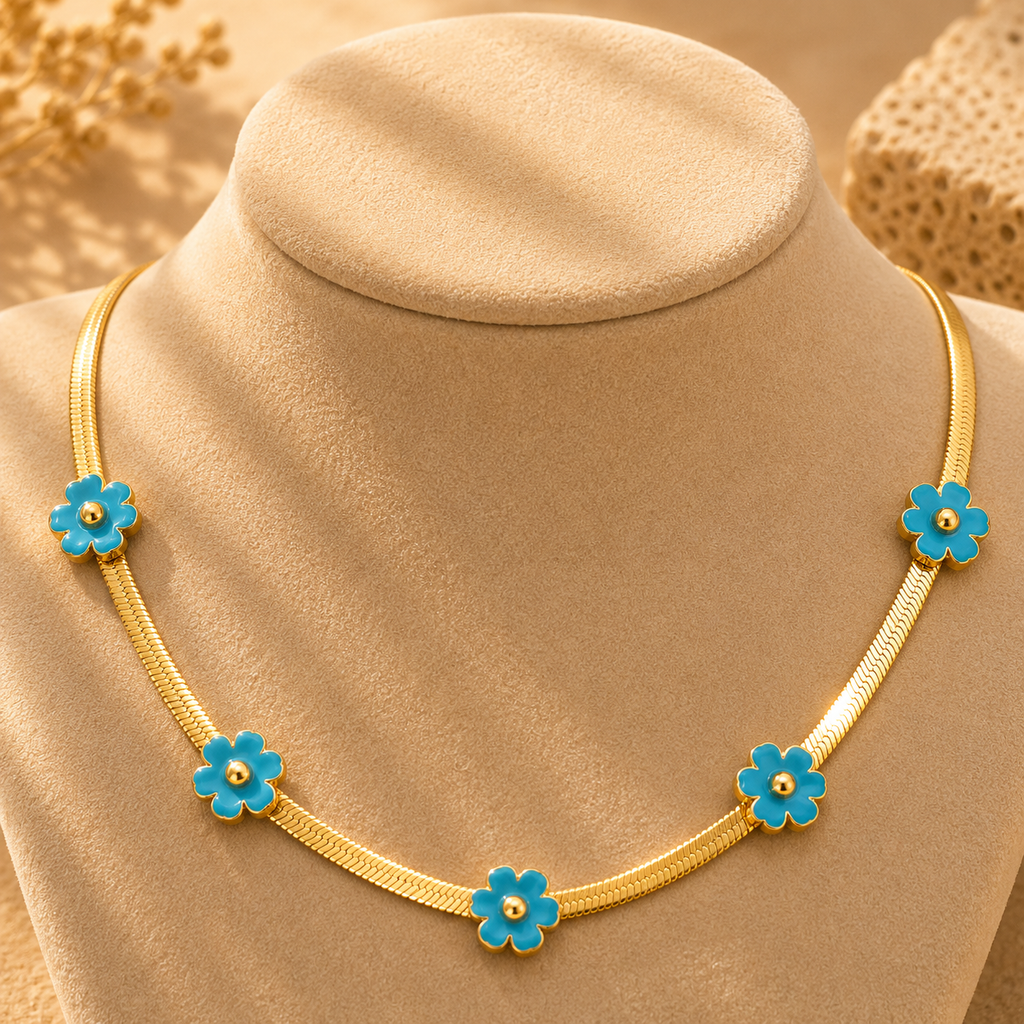 Bloom Necklace • 2Colors • Ατσάλι