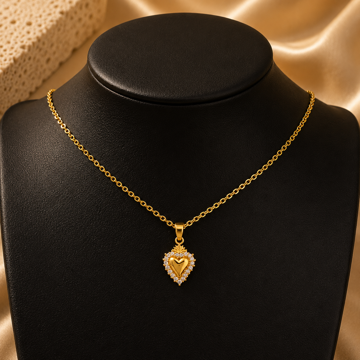 Eterna Heart Necklace • Ατσάλι