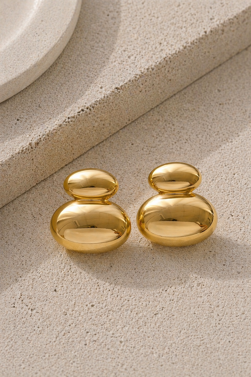 Ατσάλινα Σκουλαρίκια • Golden Duo