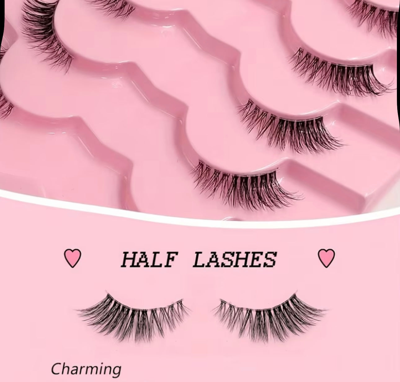 Charming • 7 Ζεύγη False Half  Lashes 🎀