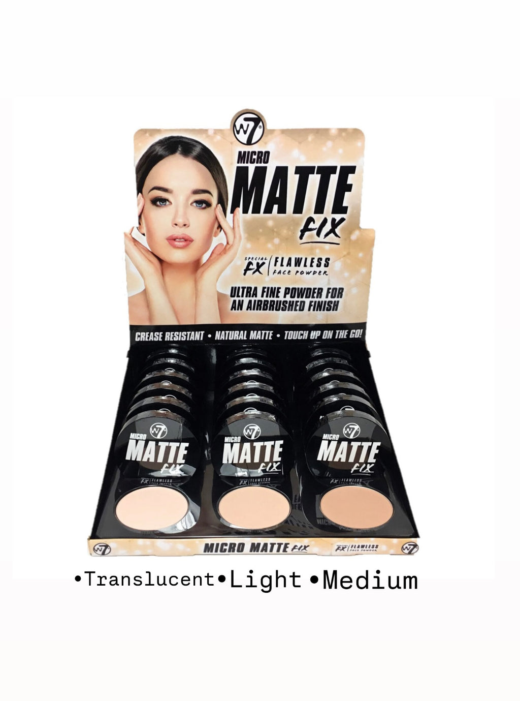 W7 Micro Matte Fix Face Powder • Translucent