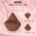 Brown Triangular Powder Puff