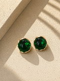 Ατσάλινα Σκουλαρίκια • Emerald Circle