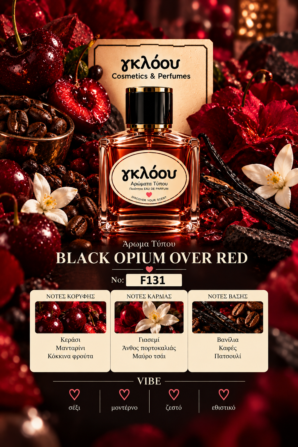No F131 Inspired By Black Opium Over Red