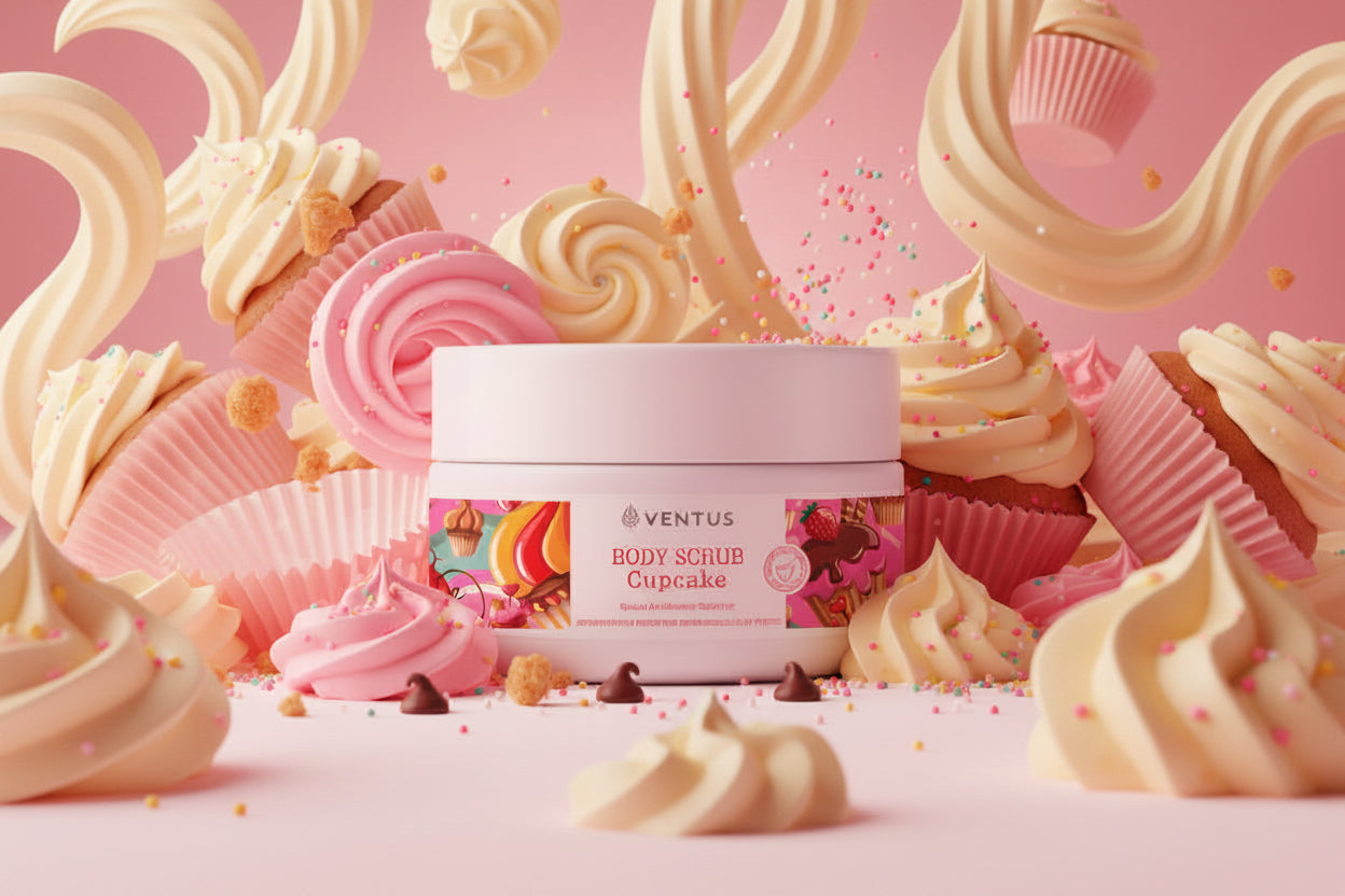 Ventus Κρέμα Απολέπισης Σώματος • Cupcake 250ml
