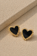 Ατσάλινα Σκουλαρίκια • Black Heart