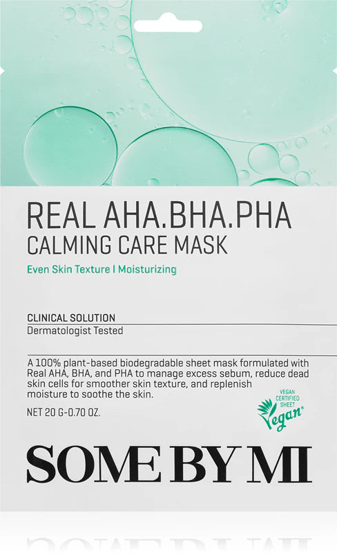 Some By Mi  Clinical Solution * AHA∙BHA∙PHA Calming Care Mask