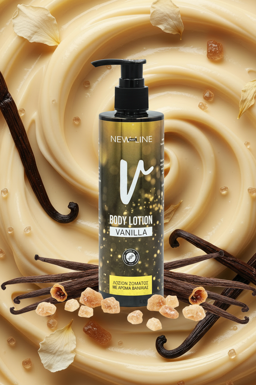 New Line Vanilla Body Lotion - Cream Texture Scene