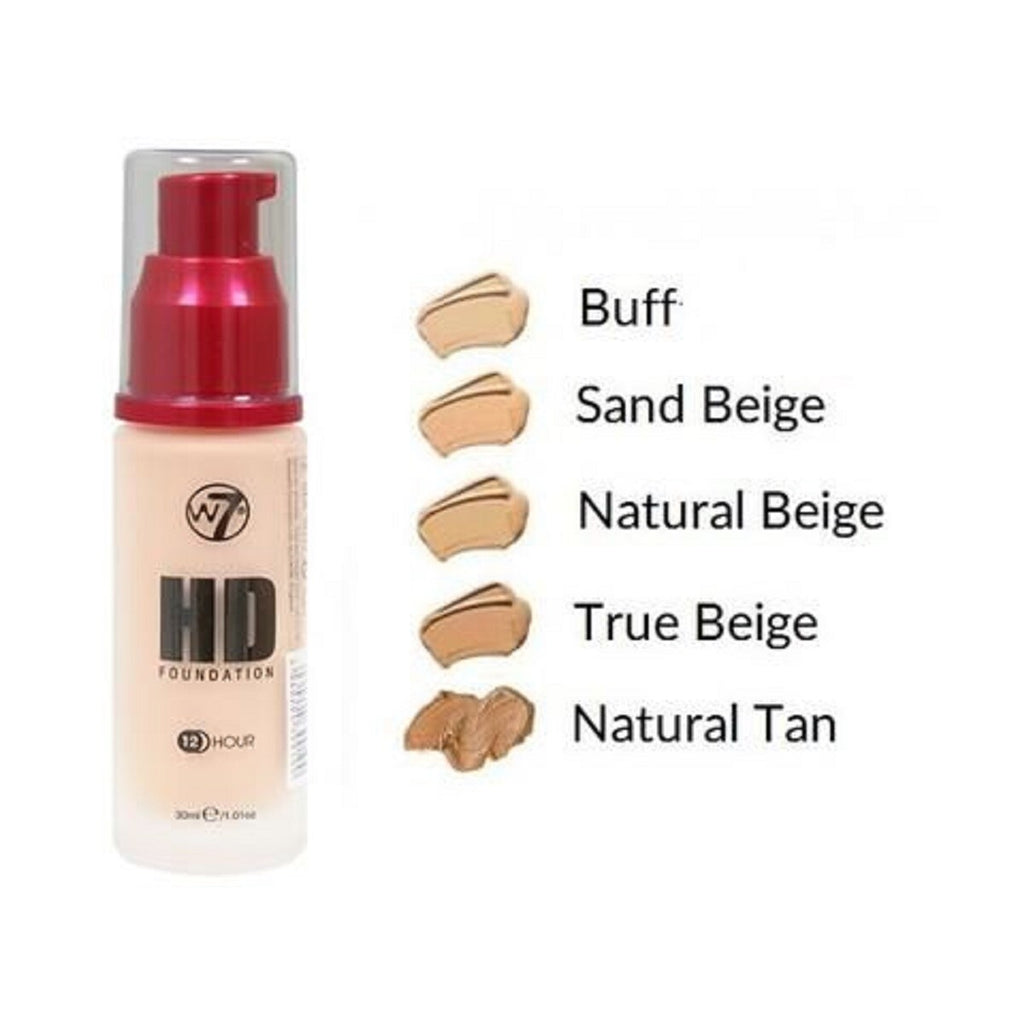 W7 HD Foundation 30ml ( 4 ΑΠΟΧΡΩΣΕΙΣ )