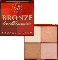W7 Bronze Brilliance Bronze & Glow Palette - Lifgt/Medium