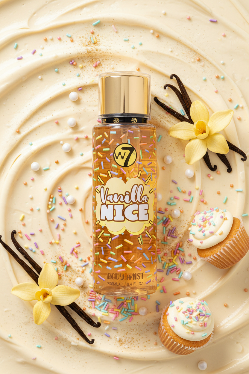 W7 Vanilla Nice - Aesthetic Vanilla Funfetti Scene
